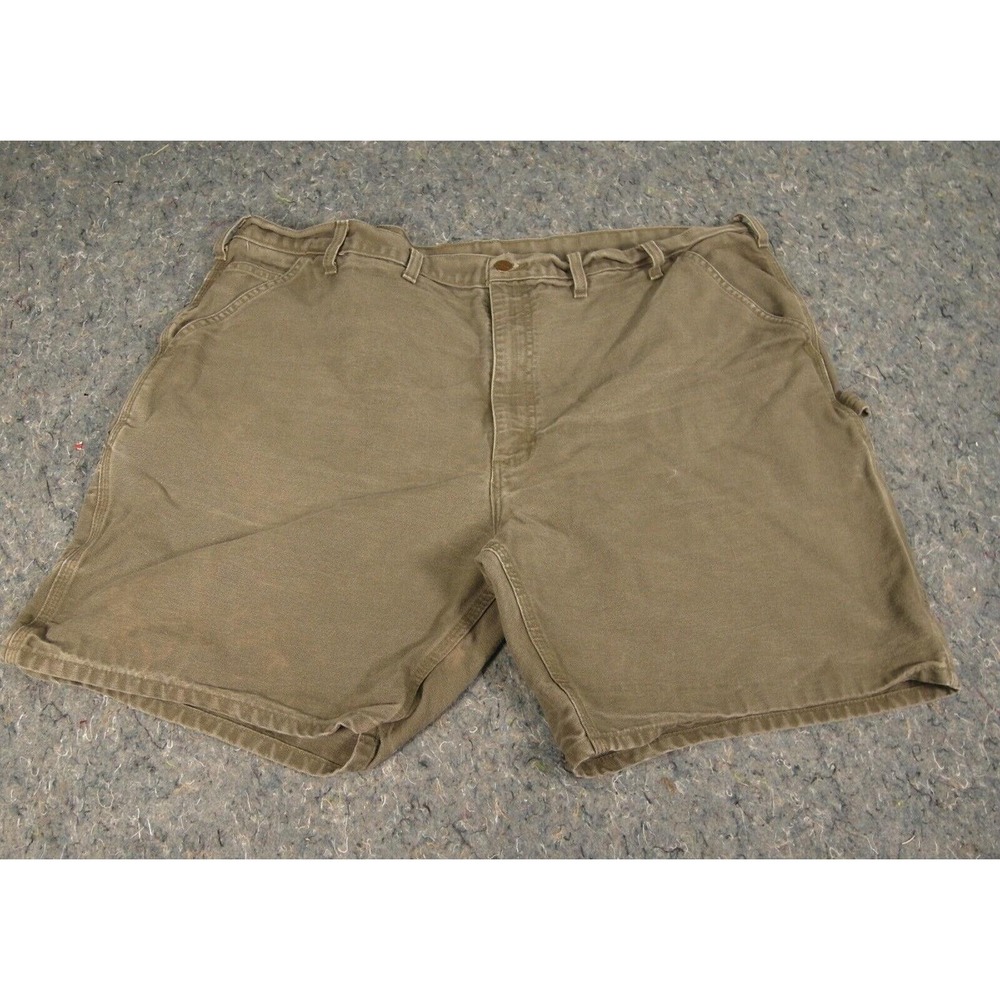 Carhartt‎ Shorts Men Size 44 B25-MOS Green Duck Canvas Carpenter Original Fit